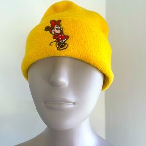 Walt Disney World Minnie Mouse Yellow Beanie Hat OS Fits Most